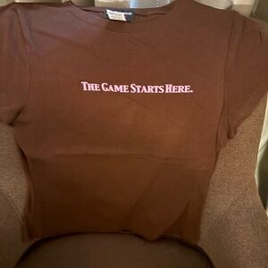 Brown T-Shirt - The Game Starts Here